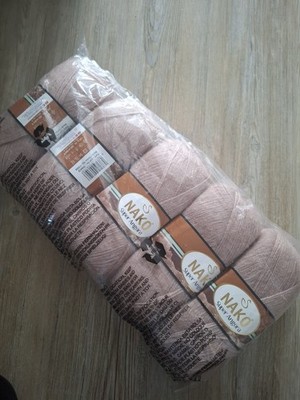 Nako Super Angora Neu 5x100g Wolle Türkische Strickwolle Garn