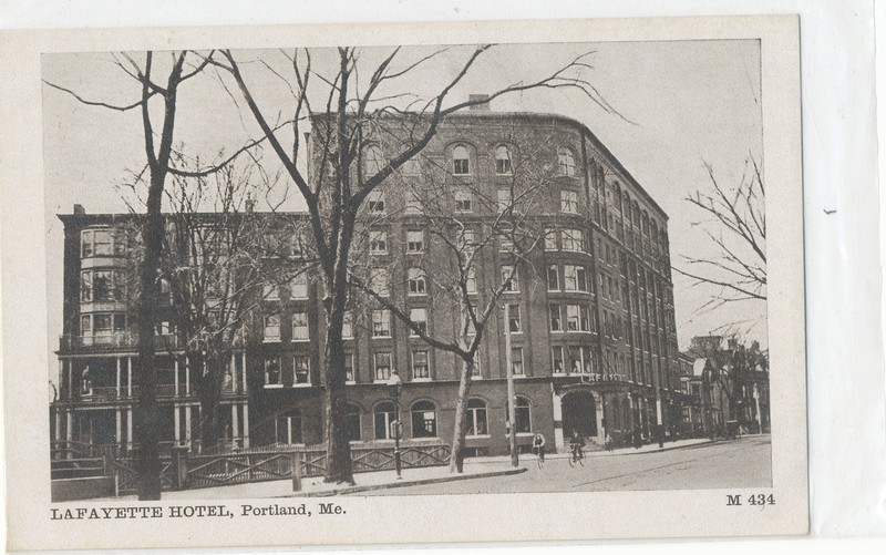 ME, PORTLAND -- LAFAYETTE HOTEL -- - POSTCARD
