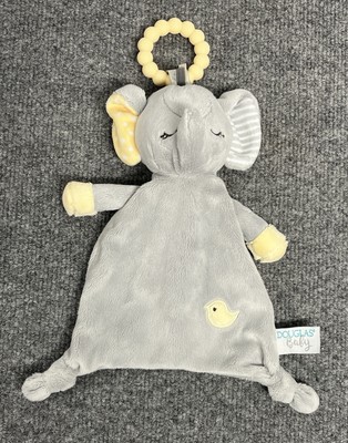 Douglas Baby 9'' Plush Sleeping Elephant Lovey with Hanger