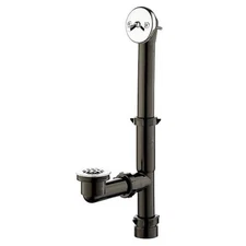NEW!! Everbilt Trip Lever 1-1/2 in. Black Poly Pipe Bath Drain in Brushed Nickel