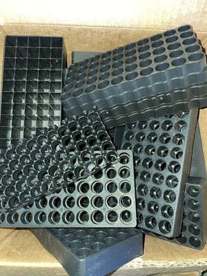 50 Round 9mm Ammo Plastic Tray Reloading Loading Blocks Bullet Case Lots of 12