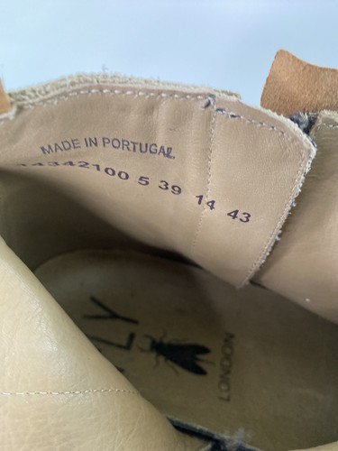 Botas al tobillo Fly London Chukka para hombre beige y bronceado gamuza con cremallera Reino Unido 9 euros 43 - Imagen 10 de 10