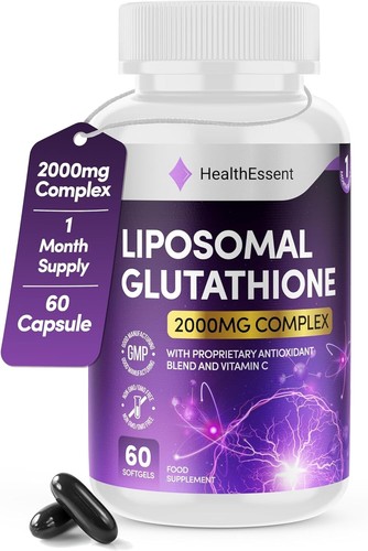 Liposomal Glutathione, Superior Bioavailability 2000mg Blend, 60 capsules