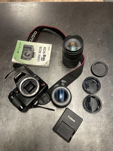 Canon EOS Rebel XS DS126191 Camera w/ Zoom Lens EF-S 18-55mm + Extra Lens