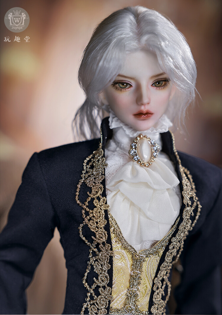 1/4 BJD Doll Boy Male Clothes Hair Handmade Face Makeup Eyes Shoes