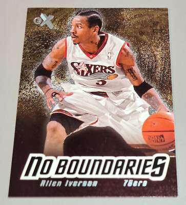 Allen Iverson # 6 of 10 NB No Boundaries NBA 2000 Fleer E-X Mint Vintage