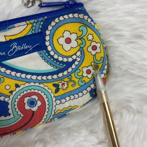 Portafoglio portamonete Vera Bradley piccolo con zip e sezione ID - Foto 2 di 11