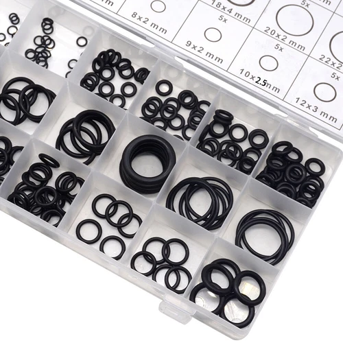 225x Assorted O RING SET Black Rubber Seals Sink Tap Washers Plumbing Air Gas - Bild 2 von 12
