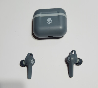 OEM Gray Skullcandy INDY EVO True Wireless Headphones with Case S2IVW with WINGS