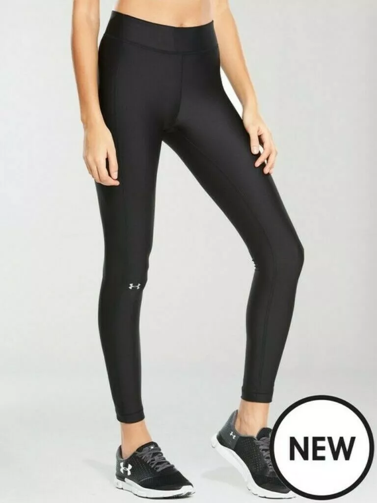 NWT Under Armour Heat Gear Black Leggings Women XS 1309631