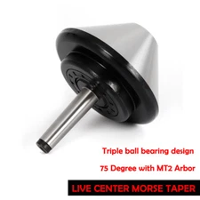 MT-2 Bull Nose Pipe Live Revolving Center For Lathe Machine Milling Tool