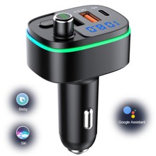 Handsfree Bluetooth Car Kit FM Transmitter LCD MP3 Player USB QC3.0 Fast Charger