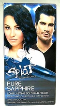 Splat 30 Wash Semi Permanent Hair Dye Kit Pure Sapphire Blue Color