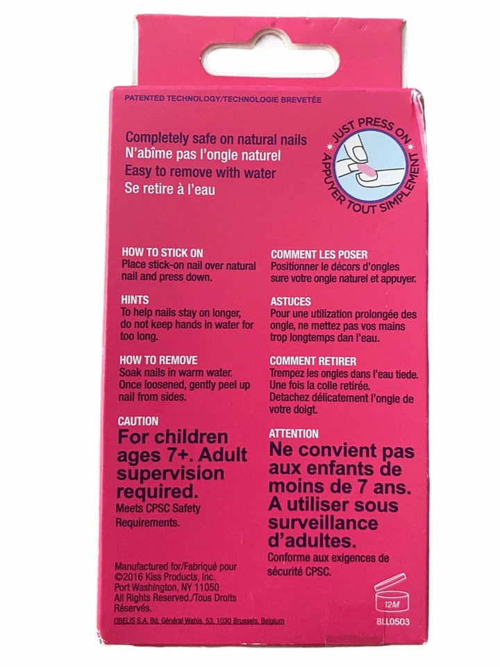 KISS BROADWAY LITTLE DIVA 24 UÑAS # BLL03 APROBADO POR MAMÁ PRENSA EN UÑAS Foto 2 de 3