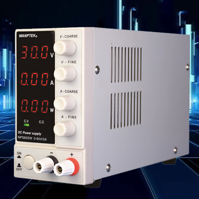 NPS605W DC Power 300W Supply Adjustable Digital 220V 0-60V 0-5A Regulated Lab