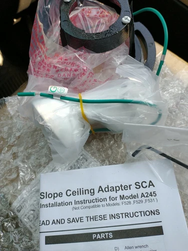 MinkaAire Sloped Ceiling Adapter A245 45degree..(.log) - Picture 4 of 4