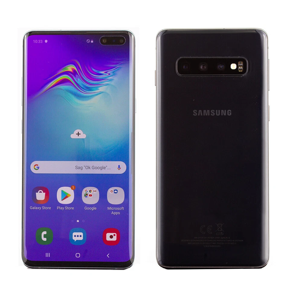 Samsung Galaxy S10+ Plus 128GB Dual Sim Smartphone Schwarz Weiß Weiß Sehr Gut