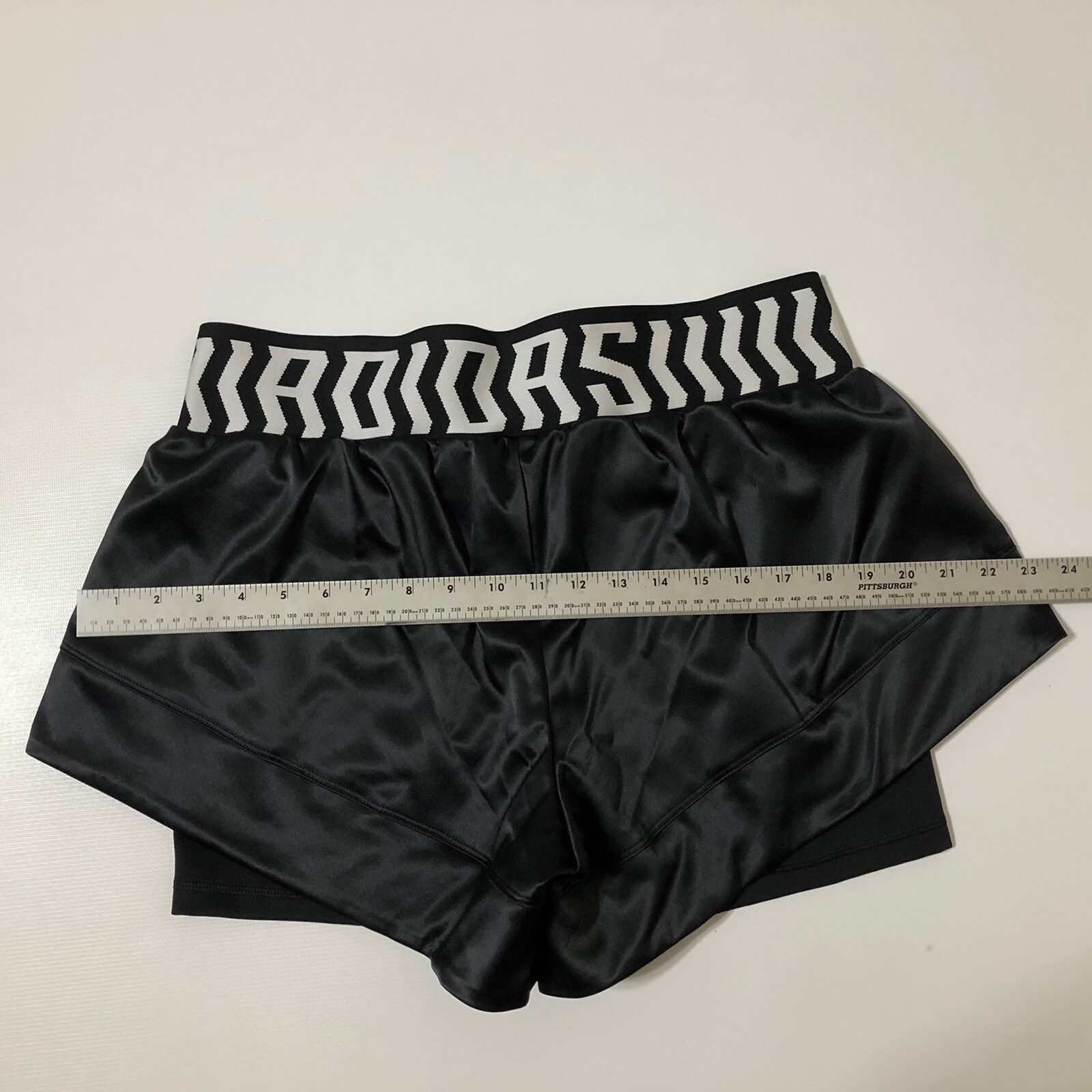 Adidas Women’s Athletic Black/White Training TKO Shorts Sz L NWT thumbnail 8