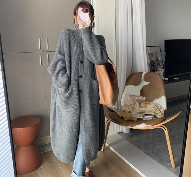 Fashion Long Sleeve Stand Collar Floral Loose Regular Sweater