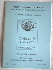 Post Horse Tickets: Historical Background, Purpose, Use. Stamps Philatelic GB UK