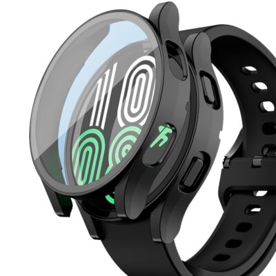 Tempered Glass + PC Full Coverage Protective Case for Galaxy Watch 4 5 44mm 40mm