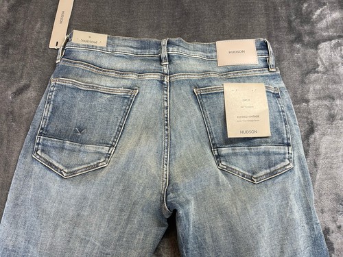 HUDSON Men's Zack Refined Vintage Denim Jeans-Size 30x34 NWT National - Picture 7 of 7