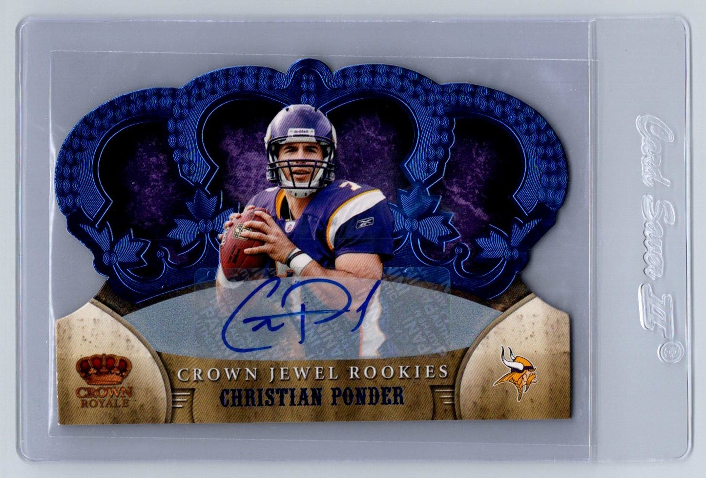 Christian Ponder Panini Crown Royale #205 Autograph