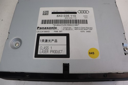 Audi RS5 B8 8T Coupe 2010 Panasonic 6 Disc CD Changer 8X0035110 J239 - Picture 3 of 4
