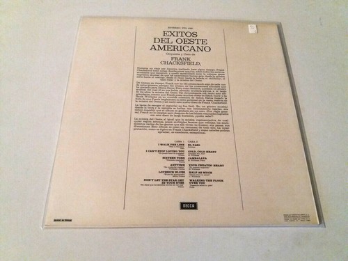 FRANK CHACKSFIELD ""AMERICAN WESTERN SUCCESSES"" LP VINYL 12" EX/EX EX/EX ORQUEST - Picture 2 of 2