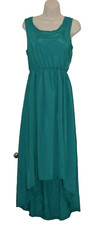  BNWT Women's BOOHOO Size 10 UK  Green Shola Tie Back Sleeveless Maxi Dress.