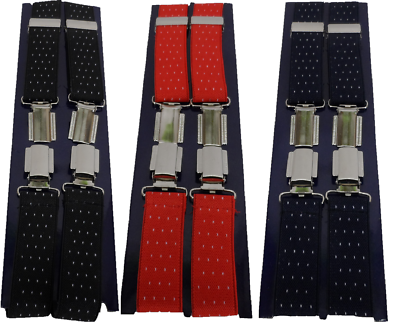 Mazeys Bretelle Uomo 1 Pollice Pindot – Elastiche Multicolore Fatte In Inghilterra