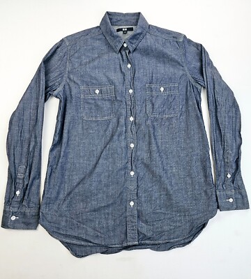 Uniqlo Size Small Women's Charcoal Blue Denim Style Long