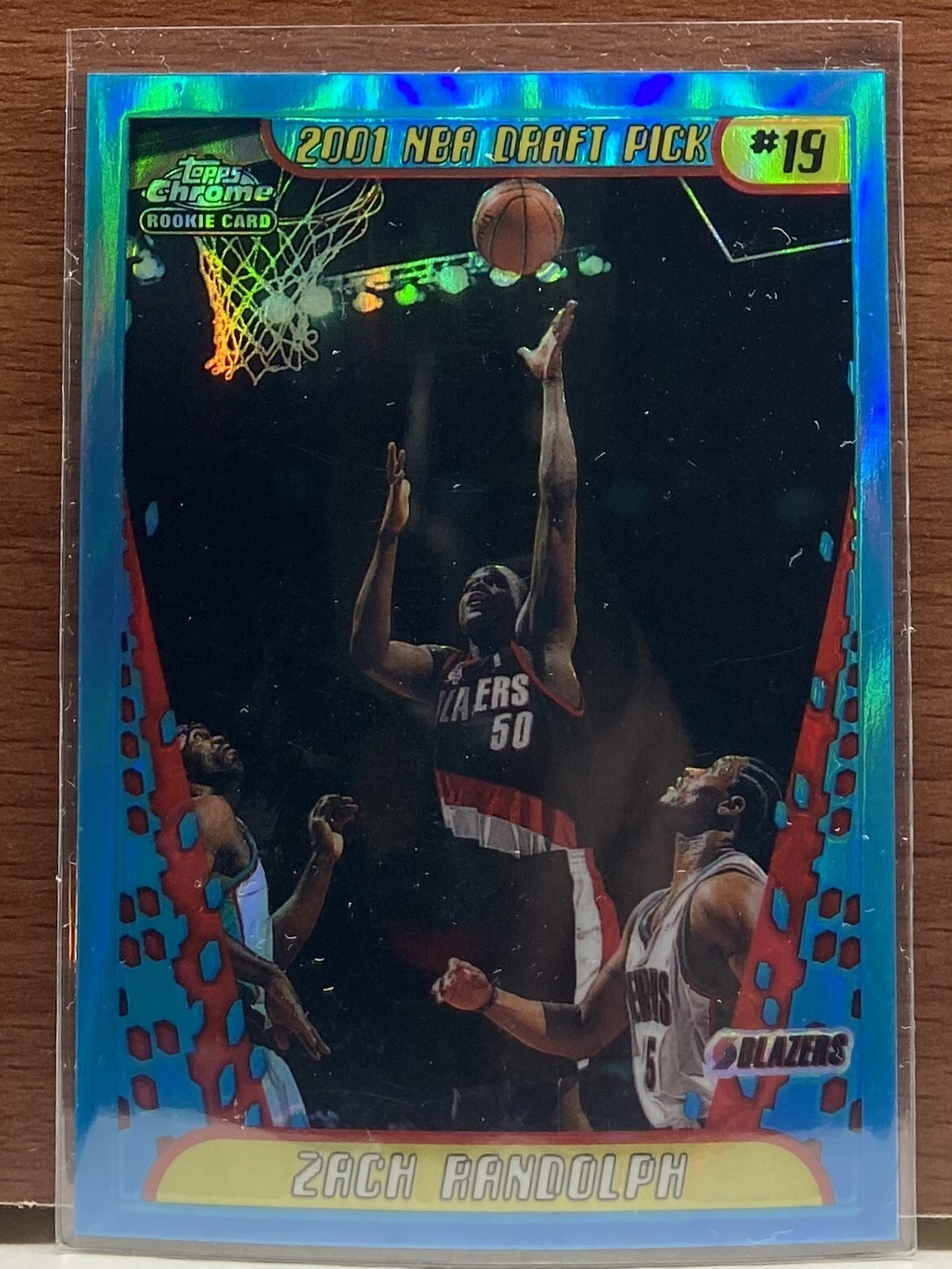 Zach Randolph Topps Chrome 2001-02 Refractor Rookie Card #147