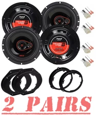 4 Car Speakers for Front & Rear Doors 680W 6.5" 3-WAY for 2015-2024 Ford F-150