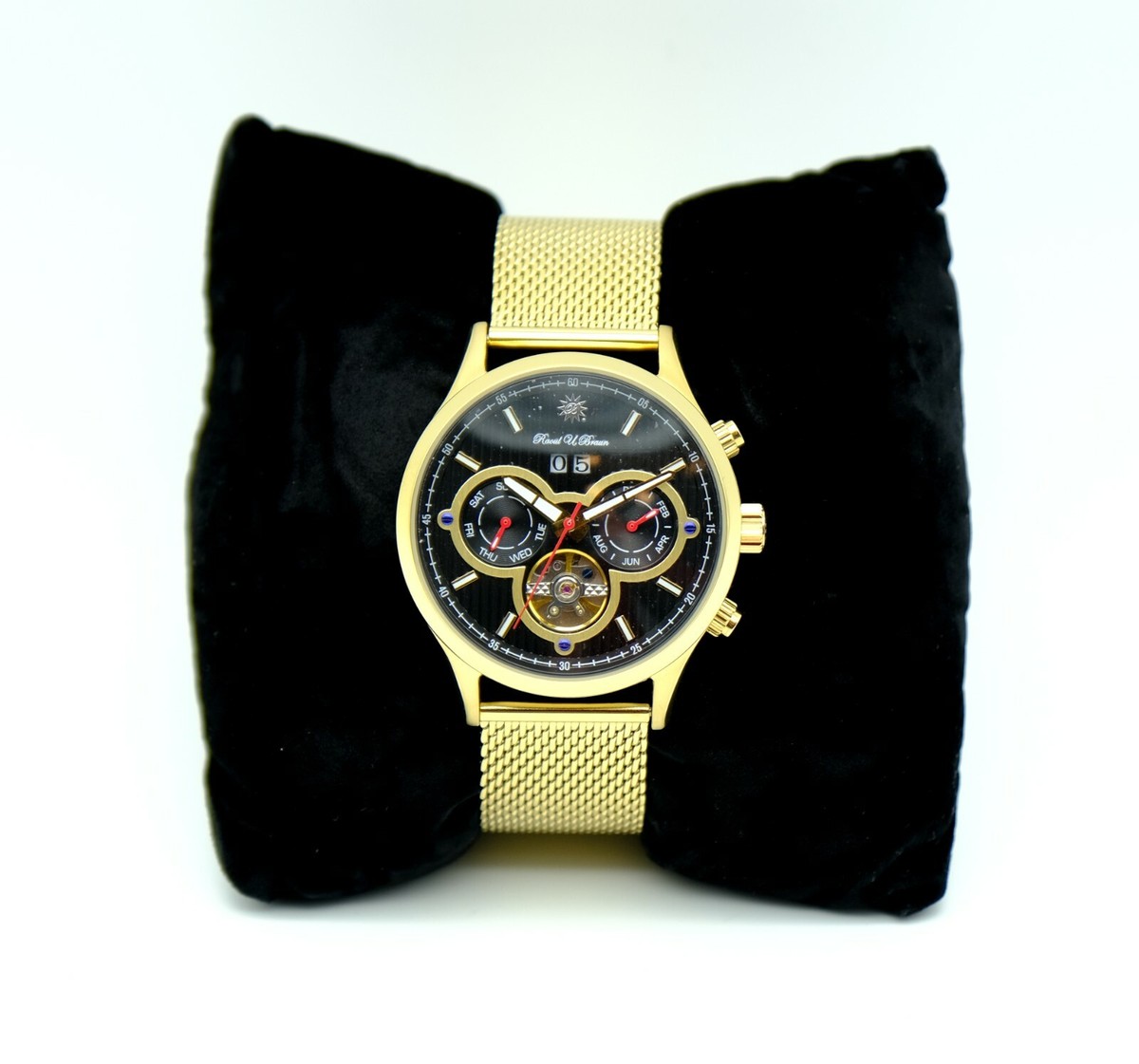 Raoul Braun RUB05-0486 Herrenuhr ATM Armbanduhr Ø44mm #44