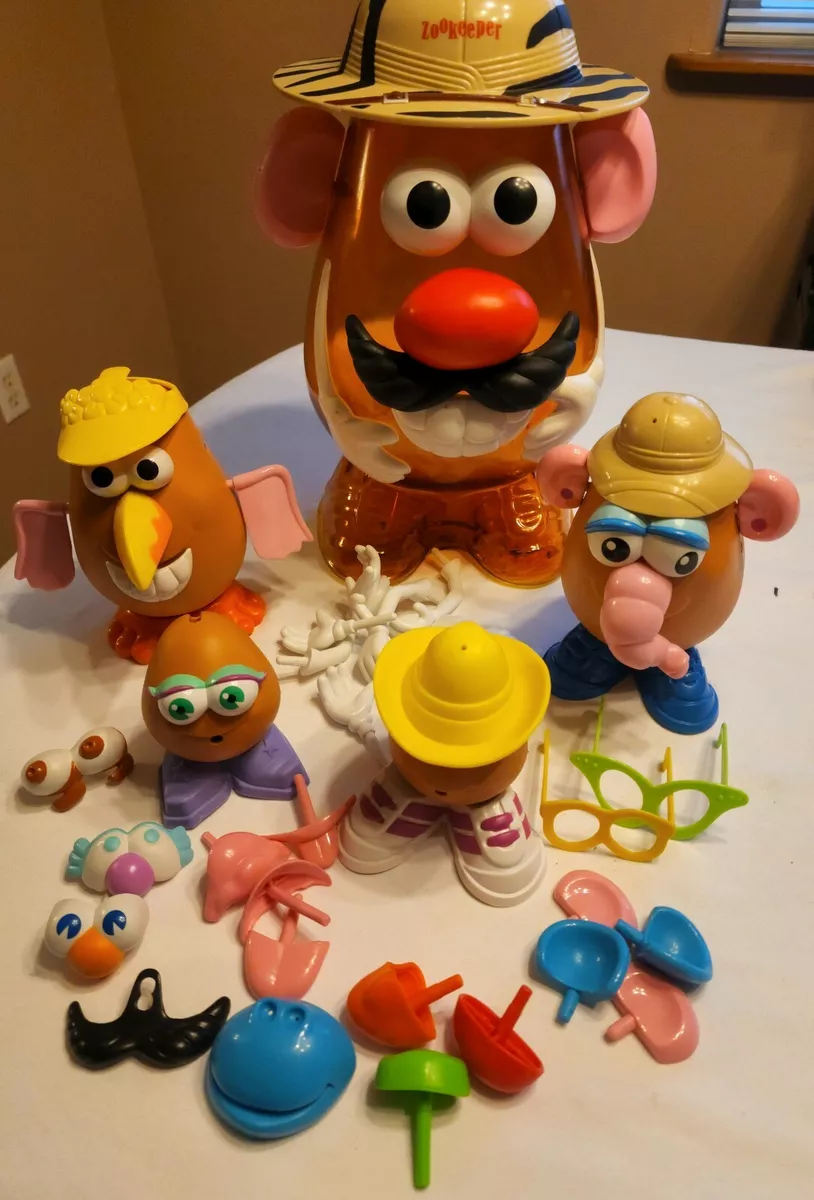 Lot Vintage 02 Potato Head Safari Zookeeper Set 4 Bodies