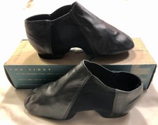 LEO'S DANCEWEAR ADULT SIZE 6 Fits 4 BLACK LEATHER GIOFLEX JAZZ BOOT 7018