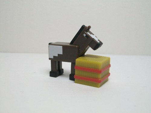 Minecraft Mini Figure End Stone Series 6 Mini Horse With Hay Bale Ebay