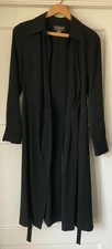 Banana Republic Stretch Women's Wrap Dress Size 8 Black Long Sleeve V-Neck