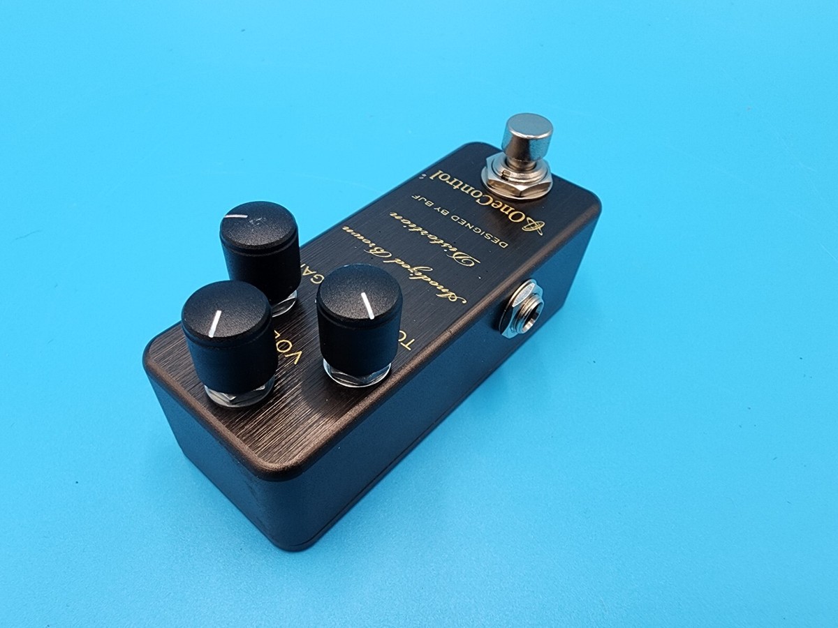 One Control Anodized Brown Distortion Guitar Effect Pedal Designed