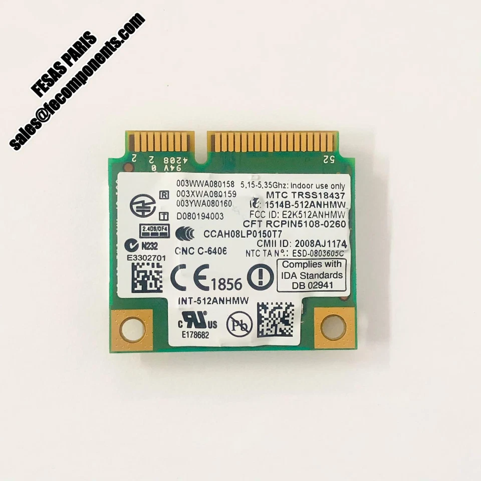 INTEL 512AN_HMW Mini PCI Wireless WLAN - Immagine 2 di 2