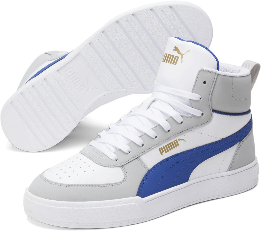 SNEAKERS PUMA CAVEN MID NIXED STRINGATE SNEAKERS UOMO BIANCO BLU TAGLIA 10 NUOVE