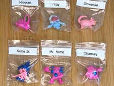 Pokemon Lot #2 RL Stamped Tiny Figures Nidoran Inkay Slowpoke Mr Mime Jr Chansey