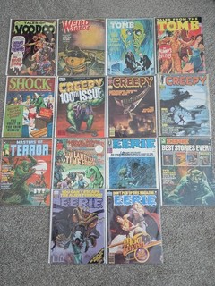 1970s Horror Magazine Lot Warren Eerie Voodoo Tomb Weird Creepy 14