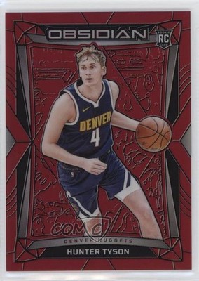 2023-24 Panini Obsidian Electric Etch Red Flood Hunter Tyson #183 3hd