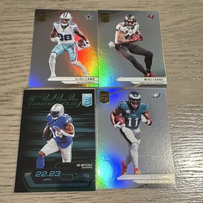 Panini Elite 2023 NFL Full Throttle 4-Card Lot CeeDee Lamb Evans Metcalf Brown