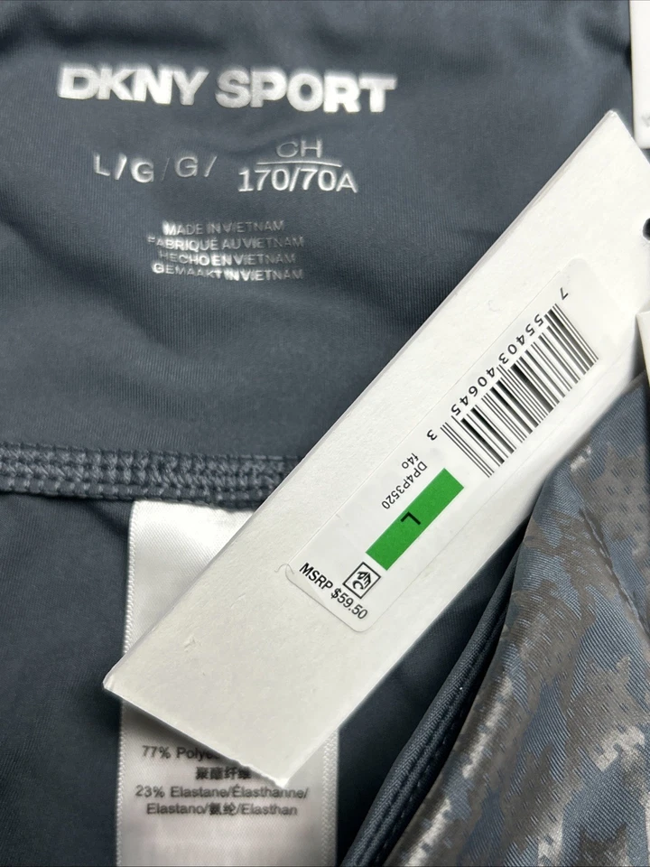 Leggings geométricos ID Ideology para mujer talla L cintura alta bolsillo lateral longitud 7/8 Foto 3 de 4