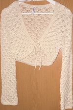Pegador Damen Spitzen Bluse Bauchfrei Beige L...