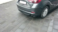 Maxton Design Diffusor Heckansatz Passend FüR Mazda 3 BM (Mk3) FL Schwarz Hochgl