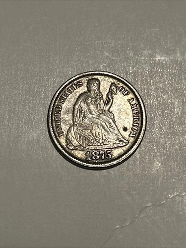 1875 Seated Liberty Dime